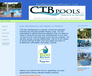 poolmaintenancephoenix.com: Pool Maintenance in Phoenix AZ by CTB Pools | Scottsdale Pool Maintenance
Pool maintenance in phoenix az by CTB pools offering all types of pool repair and weekly maintenance for the Greater Phoenix area including Scottsdale and Glendale