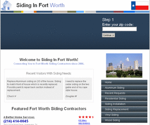 sidinginfortworth.com: Fort Worth Siding
Getting an expert to build your siding for you will count for a lot. So will the choice of material for your siding installation.