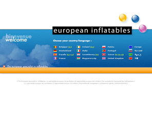 european-inflatables.com: European inflatables - The European specialist in inflatables - Le spécialiste européen du gonflable
