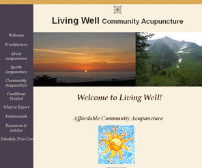 livingwellpdx.com: Welcome to Living Well Acupuncture & Wellness Clinic. Serving Aloha Beaverton LO Tigard Tualatin Portland
Acupuncture Integrates harmlessly with any western medical treatment, Is non-invasive, Is non-addictive, Rarely results in adverse side-affects, and Is effective. Key benefits of Acupuncture: Boosts the immune system, Eliminates stress, Improves sleep, Has anti-inflammatory actions, Relaxes the muscles, Dissipates pain, and Regulates hormones and body functions. We offer a gentle, safe, & caring environment for healing. We will work with you to alleviate your symptoms, and treat the root causes. We are dedicated to providing the best quality of care to help you achieve your optimal state of health!