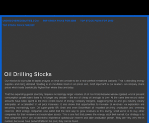 oildrillingstocks.com: Oil Drilling Stocks
Undiscovered Equities provides research on small cap energy stocks focusing on oil and natural gas exploration companies with huge upside potential.