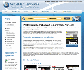 virtuemart-templates.com: VirtueMart Templates | Professionelle VirtueMart Vorlagen
VirtueMart Templates aus VirtueMart-templates.com. Professionelle E-commerce vorlagen.