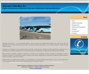autocaresvistabus.com: Autocares Vista Bus, S.L.
alquiler de autocares en barcelona, autocares en barcelona, autocares barcelona