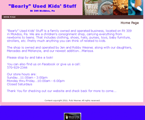 bearlyusedkidsstuff.com: Home Page
Home Page