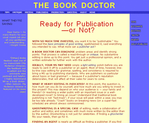 bookdoc.us: The Book Doctor
writing writing tips coaching beginning writer The Book Doctor, book production, editing, graphic design, printing book packaging