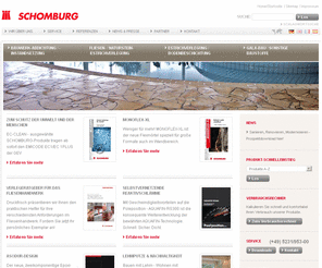 coatings-and-floors.com: SCHOMBURG GmbH
Internationales Unternehmen für fertige Systembaustoffe zur Bauwerkabdichtung, -Instandsetzung, Fliesenverlegung und Industriebodenbeschichtung