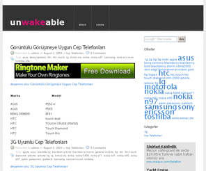 mobilrehberi.com: 3G ve Mobil Dünya
3G'nin Getirdiği Yinelikler, 3G Uyumlu Cep Telefonları ve 3g Servisleri