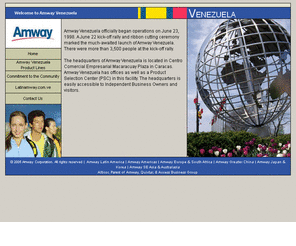 amway-ve.com: Amway Venezuela - Official Amway Venezuela Site at amway-ve.com
Amway Venezuela - Official Amway Venezuela Site at amway-ve.com. Amway Venezuela is part of the Amway Global Community, the official Venezuela Affiliate of Amway, the global leader in multilevel marketing.  Visit Amway Venezuela at www. amway-ve.com.