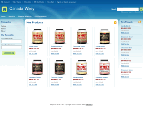 canadawhey.com: Canada Whey
Canada Whey is your answer when looking for Whey Protein Isolate