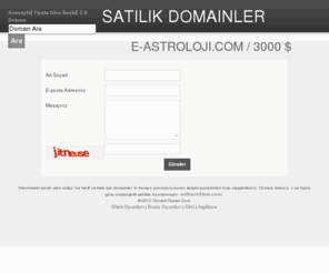 e-astroloji.com: Satılık Domainler satılık Alan Adları -Domainticaret.Com
domainticaret.com satılık alan adları ve domainler  - Satılık Alan Adları Listesi