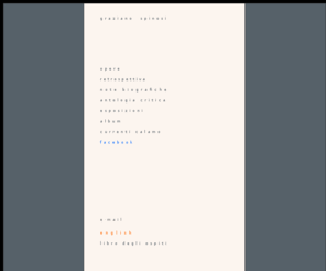 grazianospinosi.com: GRAZIANO SPINOSI - SITO UFFICIALE
Sito di Graziano Spinosi