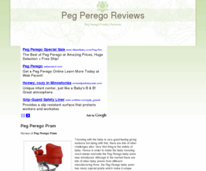 pegperegoreviews.com: Peg Perego Reviews
Looking for cheap and great Peg Perego products. Get all information about them here.