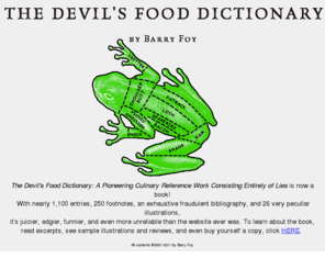 devilsfooddictionary.com: The Devil's Food Dictionary--Barry Foy
Culinary