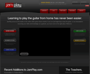 jamplya.com: Online Guitar Lessons
Learn how to play acoustic and electric guitar with online video guitar lessons.