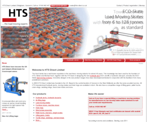 loadmovingskates.com: Hydraulic jacks, load moving skates, hoist rings, wind turbine assembly and more by HTS Direct Limited
Hydraulic jacks, toe jacks, air lifting bags, load moving skates, furniture mover, machine mover, hoist rings, wind turbine assembly, pallet trucks, stackers, weight scales, lifting gears, hoists, textile slings, webbings, ratched straps - HTS Direct Limited