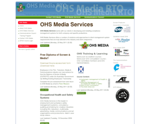 ohsmedia.com: Welcome to OHS Media
Occupational Health and Safety Systems for Arts and Media organisations, individuals and freelancers