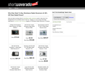 shortwaveradioreceivers.info: Shortwave Radio Receivers | Used Cheap Grundig Sangean & Eton shortwave radios
Looking for shortwave radio receivers such as Grundig, Sangean & Eton shortwave radios? Check out our selections and reviews.