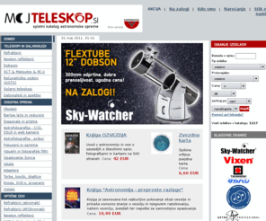 mojteleskop.com: MOJ TELESKOP . SI - teleskop, daljnogled, astronomska oprema
Teleskopi in drugo astronomsko opremo.