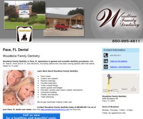 woodbinefamilydentistrypace.com: Dental Pace, FL - Woodbine Family Dentistry
Woodbine Family Dentistry specializes in general and cosmetic dentistry procedures to Pace, FL. Call 850-995-4811 for more information.