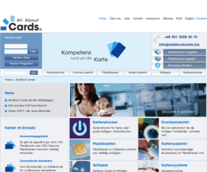 zebracard.biz: Kartendrucker, Chipkarten, Plastikkarten, Smart Cards, Kartensysteme
        — 
        All about cards
Kartendrucker für Chipkarten, Plastikkarten, Kartendruck, Kundenbindung, Kundenbindungssysteme, Kartensysteme, Dienstleistung und Zubehoer für Kartendrucker und Plastikkarten von All About Cards