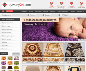 dywany24.com: Strona główna  :: Dywany24 - pełna oferta dywanów !
Dywany24 to internetowy sklep z dywanami. Oferujemy dywany shaggy, dywany nowoczene, dywany tradycyjne, dywany ręcznie wycinane, dywany dla dzieci i chodniki. Strona główna 