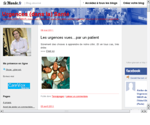 urgentiste.org: Urgence (dans la) Sant
Urgences, Urgentiste, SAMU, SMUR,