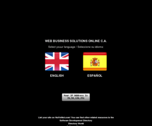 wbso.com.ve: WEB BUSINESS SOLUTIONS ONLINE C.A.
Company dedicated to develop software and web sites