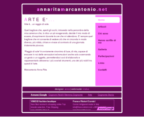 annaritamarcantonio.net: home : AnnaRitaMarcantonio Art Site
annaritamarcantonio.net - Sito di anna rita marcantonio, artista emergente. Stile contemporaneo e geometrico.