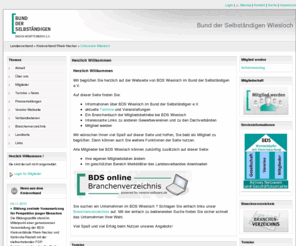 bds-wiesloch.de: Herzlich Willkommen | BDS Wiesloch - Netzwerk für Selbständige und Unternehmer
Herzlich Willkommen | Dies ist eine Informationsplattform des Bundes der Selbständigen Baden-Württemberg e.V. mit Informationen über den Gewerbeverein BDS Wiesloch