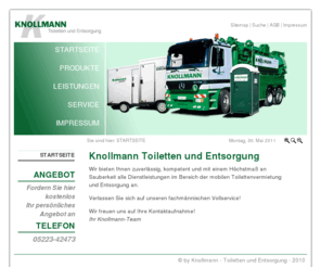 knollmann.net: STARTSEITE - Knollmann - Toiletten und Entsorgung
meine Beschreibung