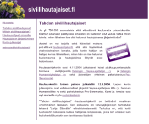 siviilihautajaiset.fi: Siviilihautajaiset
