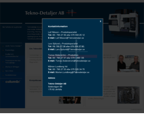 teknodetaljer.net: Tekno-Dataljer AB -  Huvudsida
