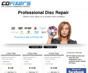 cdfixers.info: Scratched Disc Repair, CD & DVD, Xbox 360, PS3, Wii, music, software | With CDFixers you can professionally refinish your scratched discs without ever leaving your home. We make it easy by eliminating all paperwork, shipping, and the hassle of confusing disc repair.
Scratched Disc Repair, CD & DVD, Xbox 360, PS3, Wii, music, software