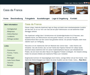 ferienapartmentrezzonico.com: Casa da Franca - Lake Como
Casa da Franca. Vacation rentals and accommodation Lake Como.