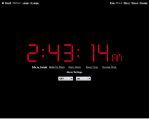 onlinealarm.org: Online Alarm Clock
Online Alarm Clock - Free internet alarm clock displaying your computer time.