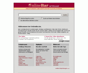 onlinebar.de: OnlineBar.de | Cocktail-Rezepte, Mixtipps, Barkultur | Startseite
