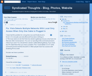 syndicatedthoughts.com: Blogger: Blog not found
Blogger is a free blog publishing tool from Google for easily sharing your thoughts with the world. Blogger makes it simple to post text, photos and video onto your personal or team blog.
