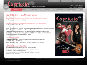 capriccio-dessau.de: Capriccio Dessau - Konzerte von Klassik bis Pop
Capriccio Dessau - Konzerte von Klassik bis Pop | Klaus-Jürgen Dobeneck und Sabine Waszelewski