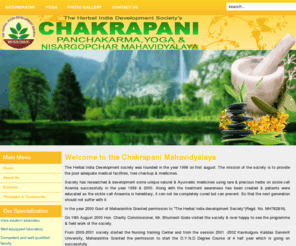 chakrapaninature.org: Chakrapani Mahavidyalaya
The herbal India Development society was founded in the year 1998 on first august. The mission of the society is to provide the poor adequate medical facilities, free checkup & medicines.