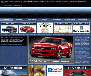 gychevy.net: 

	
		Gregg Young Chevrolet Omaha Elkhorn Bellevue Lincoln NE: Nebraska Chevy Dealers
	
	


The Gregg Young Chevrolet dealership sells Chevrolet, Ford, MINI, Acura, Volkswagen, Mazda, Pontiac, Oldsmobile, Nissan, Subaru, Saturn, GMC, Buick, Honda, Chrysler and Toyota vehicles to customers from Omaha, Elkhorn, Bellevue, and Lincoln NE. Chevy Dealer offers new, used and certified preowned Chevrolets like Chevy Equinox, Colorado, Suburban, Tahoe, Traverse, Silverado 1500, Impala, Malibu, TrailBlazer, Avalanche, HHR, Silverado Hybrid, Corvette, Express Cargo Van, Cobalt, Aveo, Tahoe Hybrid, and Silverado 2500HD. Check out inventory! If you want a great deal on a new Chevrolet or a used Chevy truck visit your favorite Nebraska Chevy dealer Gregg Young Chevrolet!