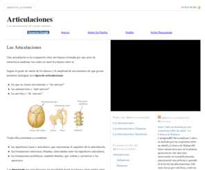 lasarticulaciones.com: Articulaciones — Las articulaciones del cuerpo humano
Las articulaciones del cuerpo humano