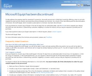 microsoftequipt.net: Microsoft Equipt Office Home & Student with Windows Live OneCare
Get to know Microsoft Equipt, a new software subscription product that contains Office Home and Student along with Windows Live OneCare and Windows Live tools all in one application.