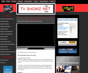 tvshowznet.com: Internet TV Shows, TV Shows, Free web TV, TV channels
Internet TV shows including TV network shows
and original producton shows.

 