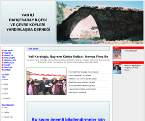 bahcesarayder.com: VAN İLİ  BAHÇESARAY İLÇESİ  VE ÇEVRE KÖYLERİ  YARDIMLAŞMA DERNEĞİ
