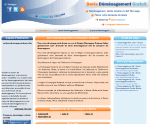 demenagement-champagne-ardenne.fr: Demenagement Champagne-Ardenne
Obtenez plusieurs devis de demenagement pour demenager au meilleur prix grâce au réseau des déménageurs de votre région Champagne-Ardenne.