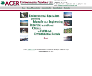 acerenvironmental.com: ACER Environmental Services Limited
ACER Environmental Services Ltd.