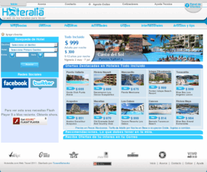 hoteralia.com: Hoteralia.com
La Web de Hoteles de Playa en todo México. Cruceros, Tours y Turismo de Aventura. Reservaciones y cotizaciones en linea, Fotogalerias, Descripciones, Comentarios de Huespedes. Accesos a parques, Nado con delfines, ATV aventuras, cerca de tu destino favorito.