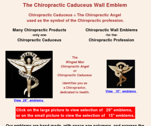 proemblems.com: index.htm
Chiropractic Products - Chiropractic emblems - the Chiropractic caduceus