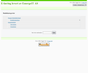 sirbo.com: E-læring levert av EmergeIT AS
Velkommen til Emergeits e-læring i kombinasjon med ForbundetOnline.