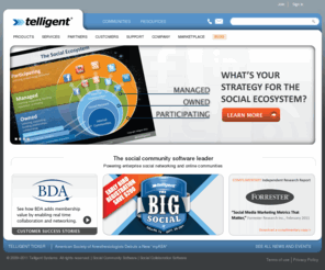 telligent.com: Social Software | Community Software for the Enterprise - Telligent
Telligent - The social software leader powering enterprise social networking and online communities